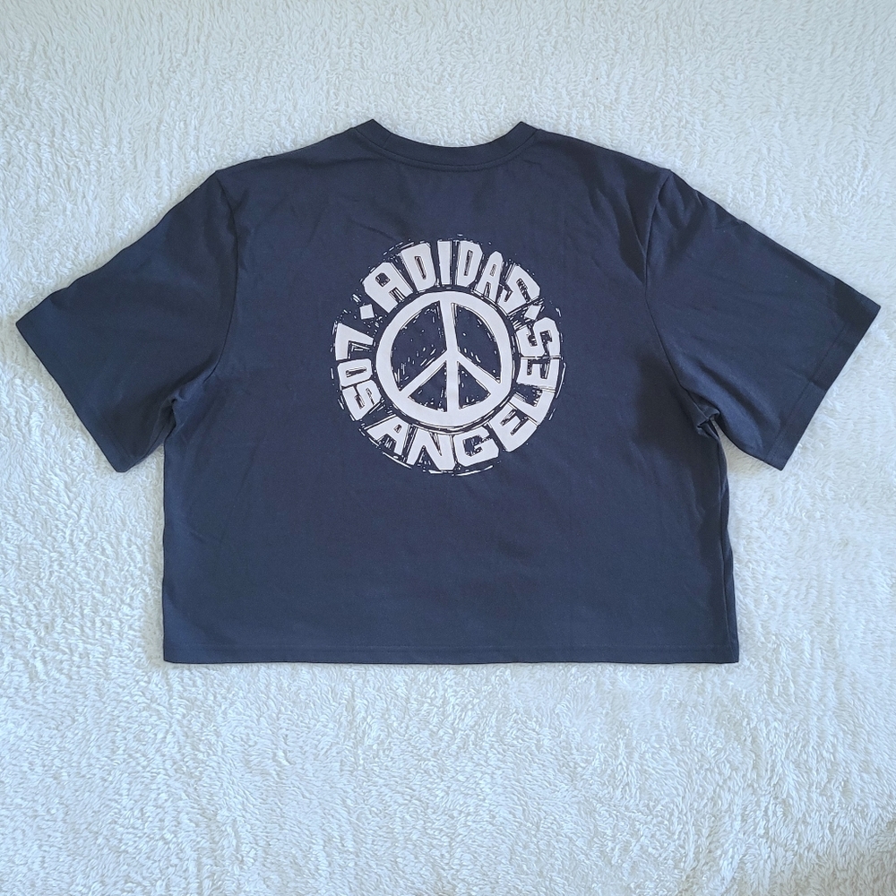 ✨️HP✨️ Adidas Los Angeles🏙 Peace Sign☮️ Tee👕 - NWT - Picture 9 of 13